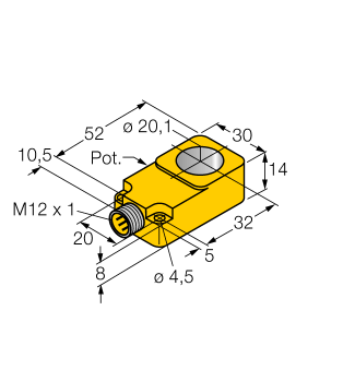Turck BI20R-Q14-LU-H1141 