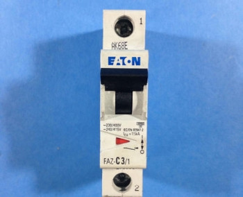 Eaton FAZ-C3/1 CIRCUIT BREAKER 277VAC 3A 1 POLE 15KA  - изображение 1