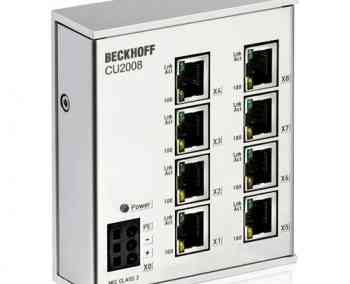 Beckhoff CU2008 INFRASTRUCTURE, 8-PORT SWITCH, 24 V DC, 100 MBIT 