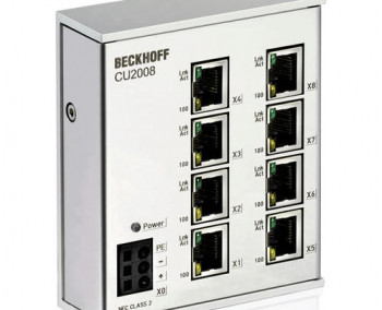 Beckhoff CU2008 INFRASTRUCTURE, 8-PORT SWITCH, 24 V DC, 100 MBIT  - изображение 1