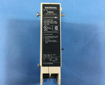 Siemens CQDA1 CQD SERIES AUXILIARY SWITCH 240 VAC/125 VDC  - изображение 1