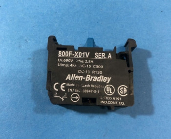 Allen Bradley 800F-X01V SERIES A CONTACT BLOCK FOR PUSHBUTTON  - изображение 1