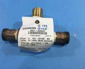 Siemens 257-02041 VALVE ASSEMBLY 