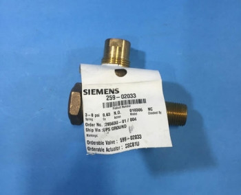 Siemens 259-02033 VALVE ASSEMBLY  - изображение 1
