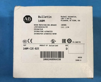 Allen Bradley 140M-C2E-B25 BREAKER MOTOR PROTECTION 2.5A C FRAME  - изображение 1