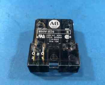 Allen Bradley 800M-XD2 SERIES B CONTACT BLOCK 22MM 