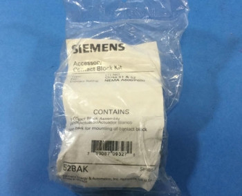 Siemens 52BAK OUCH SAFE CONTACT BLOCK, GOLD FLASHING, 1 NO  - изображение 1
