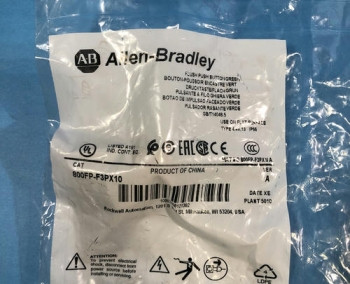 Allen Bradley 800FP-F3PX10 SERIES A FLUSH GREEN HEAD PUSH BUTTON  - изображение 1