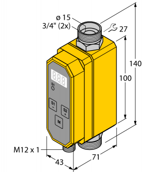 Turck FCMI-3/4D12DYA4P-LIUP8X-H1141 