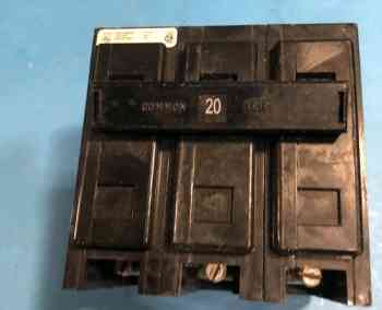Eaton BAB3020H CIRCUIT BREAKER 20AMP 3POLE 240VAC 