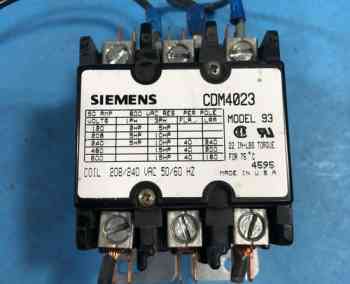 Siemens CDM4023 MODEL 93 CONTACTOR, 208/240 VAC, 50/60 HZ 