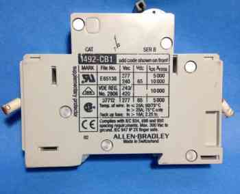 Allen Bradley 1492-CB1 MANUAL MOTOR CONTROLLER/CIRCUIT BREAKER 