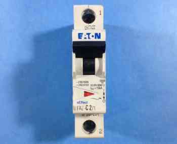 Eaton FAZ-C2/1 CIRCUIT BREAKER 277VAC 1 POLE 2A 