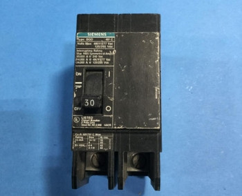 Siemens BQD 2-POLE CIRCUIT BREAKER, 480Y/277 VAC, 125/250 VDC  - изображение 1