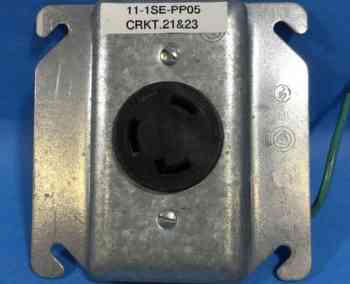 Eaton AHL630R RECEPTACLE SINGLE 30A 250V 2P3W H/L BK 