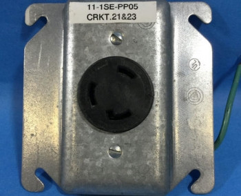 Eaton AHL630R RECEPTACLE SINGLE 30A 250V 2P3W H/L BK  - изображение 1