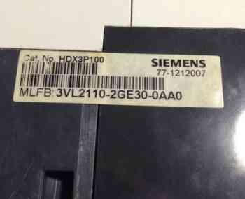 Siemens HDX3P100 MOLDED CASE CIRCUIT BREAKERS 