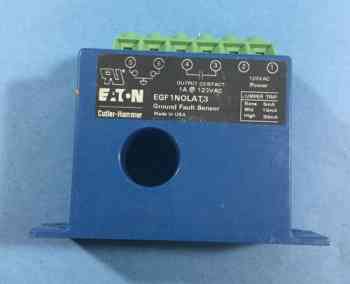 Eaton EGF1NOLAT3 GFI SENSOR, 5/10/30 MA, 120V, PANEL MOUNT 