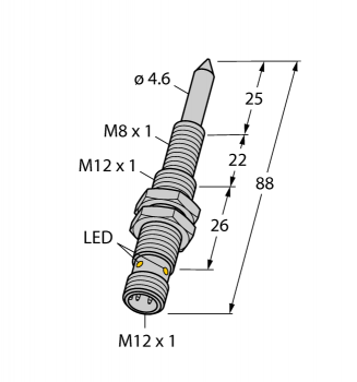 Turck NIMFE-M12/4.6L88-UN6X-H1141 
