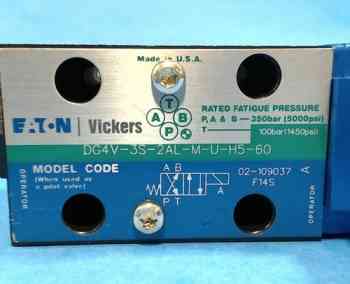 Eaton DG4V-3S-2AL-M-U-H5-60 SOLENOID VALVE 24VDC 30W 