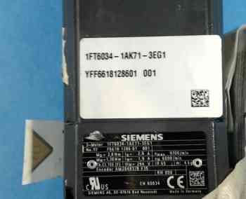 Siemens 1FT6034-1AK71-3EG1 SIMOTICS S SYNCHRONOUS SERVOMOTOR 