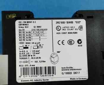 Siemens 3RS1800-1BW00 COUPLING RELAY 