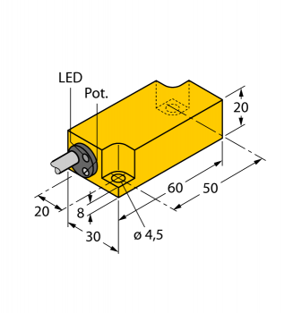 Turck BCF10-Q20L60-RP4X 
