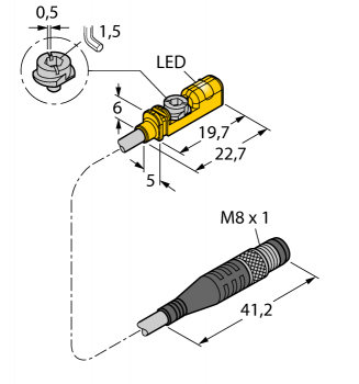 Turck BIM-UNTK-AN6X-0.3-PSG3M 