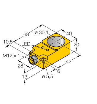 Turck BI30R-Q20-AP6X2-H1141 