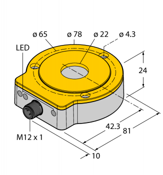 Turck RI360P0-QR24M0-HESG25X3-H1181 