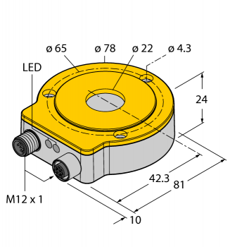 Turck RI360P0-QR24M0-CNX4-2H1150 