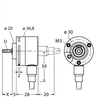 Turck RI-08S6S-2F500-C1M  - изображение 1