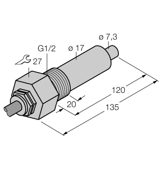 Turck FCS-G1/2A4-NA/L120 