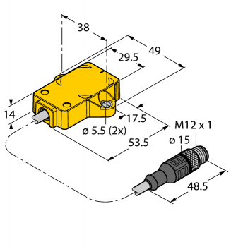 Turck RI360P1-QR14-ELIU5X2-0.3-RS5 