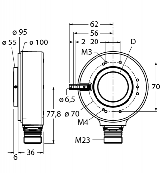 Turck RI-42H25S4-2B5000-12M23 
