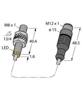 Turck BIM-EG08-Y1X-2-RS4.21T/S90 