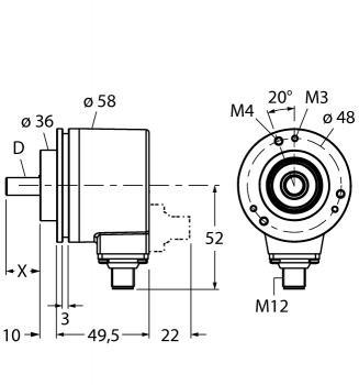 Turck RM-28S10C-3C25B-H1181 
