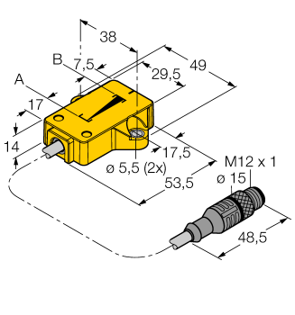 Turck LI25P1-QR14-LU4X2-0,3-RS4/S97 