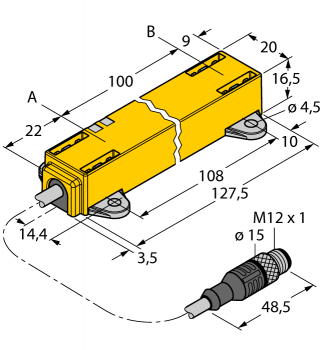 Turck LI100P1-Q17LM1-LIU5X2-0.3-RS5 
