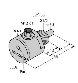 Turck FCS-G1/2A4-AP8X-H11410.5M 