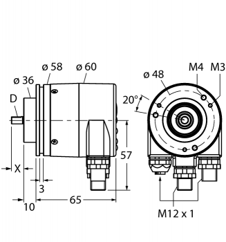 Turck RS-25S6C-9A16B-R3M12 