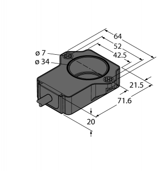 Turck RI60P1-QR20-LU4X2 